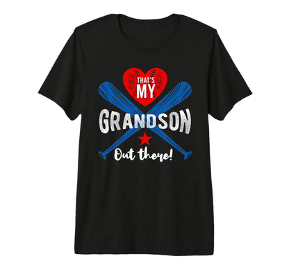 Grandma Grandfather Thats My Grandsond Out T-Shirt - Unique Graphic Unisex - T-Shirt, Sweatshirt, Hoodie