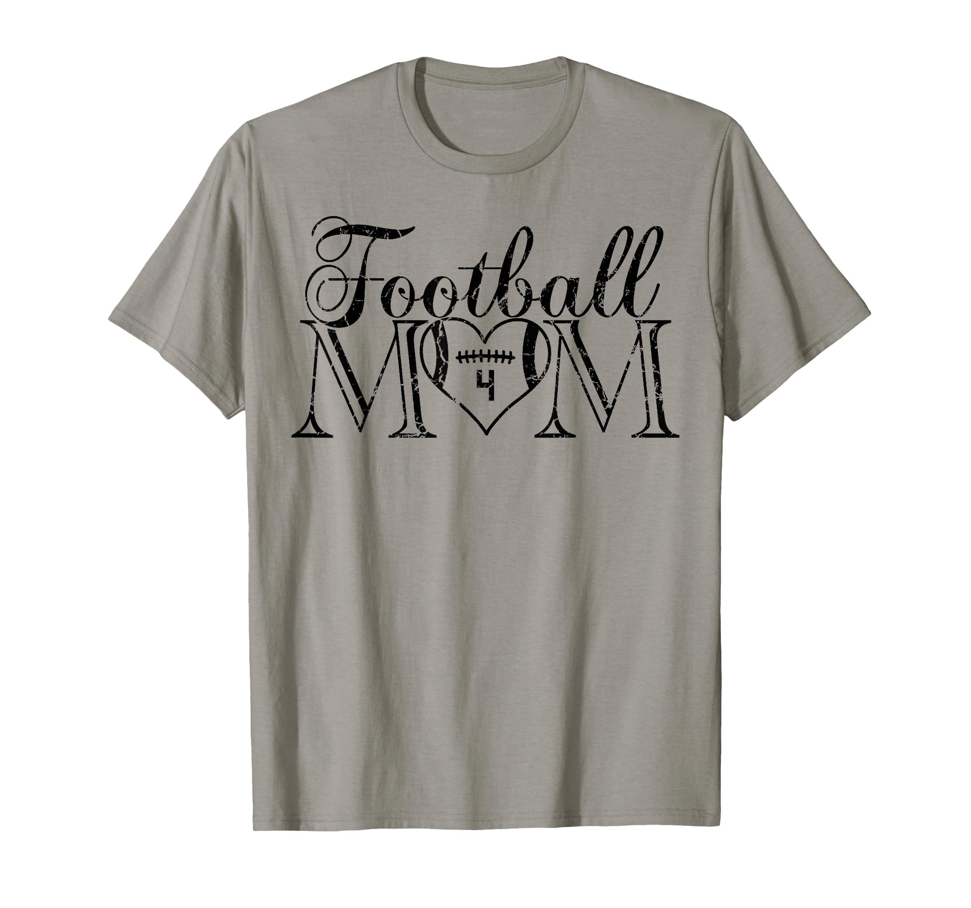 Football Mom Black Number 4 Jersey T-Shirt - Casual Everyday Wear Unisex - T-Shirt, Sweatshirt, Hoodie