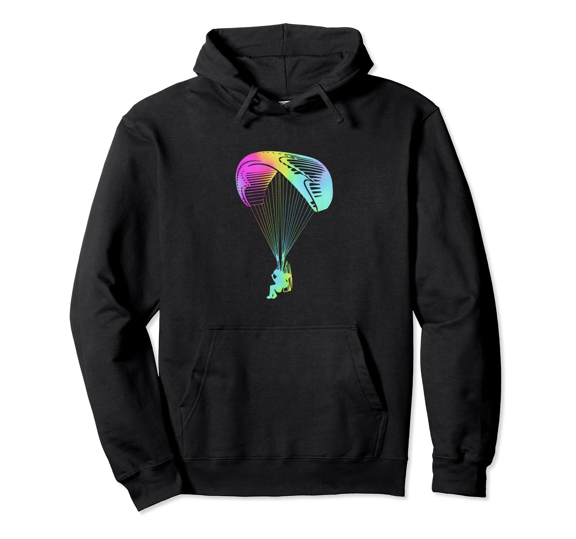 Rainbow Paramotoring Paramotor Pilot Hoodie - Minimalist Print Unisex - T-Shirt, Sweatshirt, Hoodie