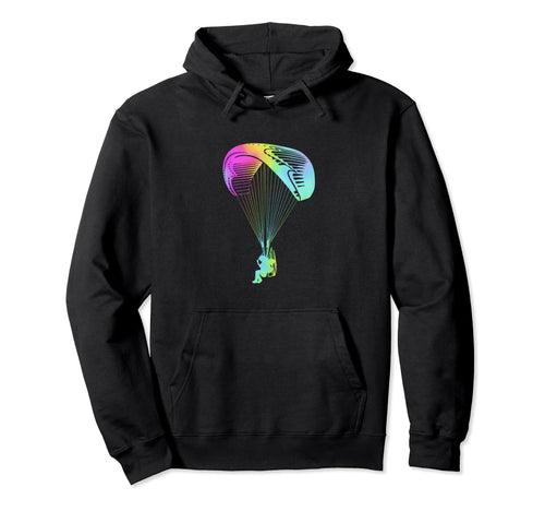 Rainbow Paramotoring Paramotor Pilot Hoodie - Minimalist Print Unisex - T-Shirt, Sweatshirt, Hoodie