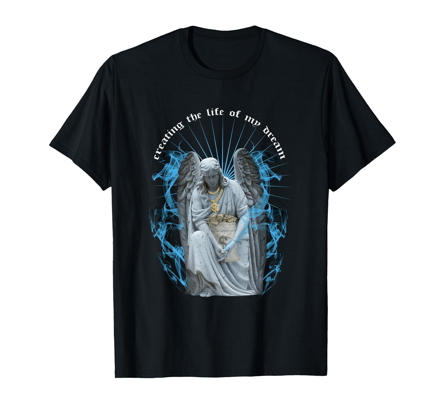 Money Angel Aesthetic Edgy Streetwear T-Shirt - Fun Novelty Design Unisex - T-Shirt, Sweatshirt, Hoodie