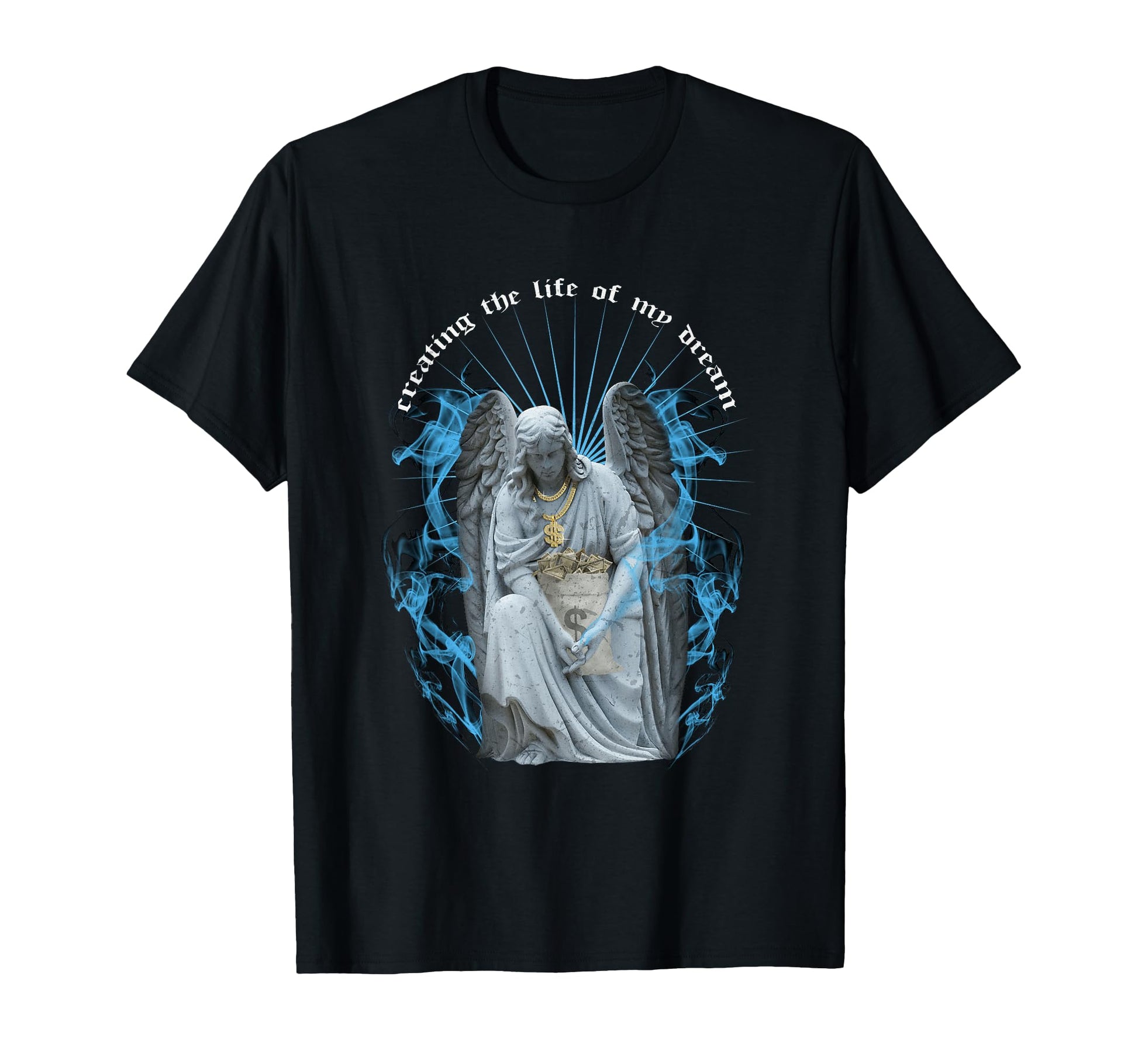 Money Angel Aesthetic Edgy Streetwear T-Shirt - Fun Novelty Design Unisex - T-Shirt, Sweatshirt, Hoodie