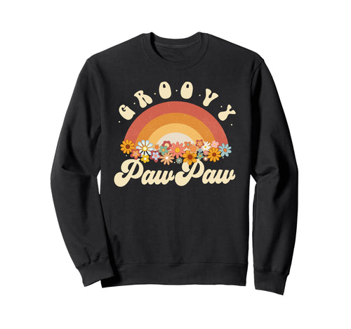 Groovy Pawpaw Rainbow Colorful Sweatshirt - Minimalist Print Men Women - T-Shirt, Sweatshirt, Hoodie