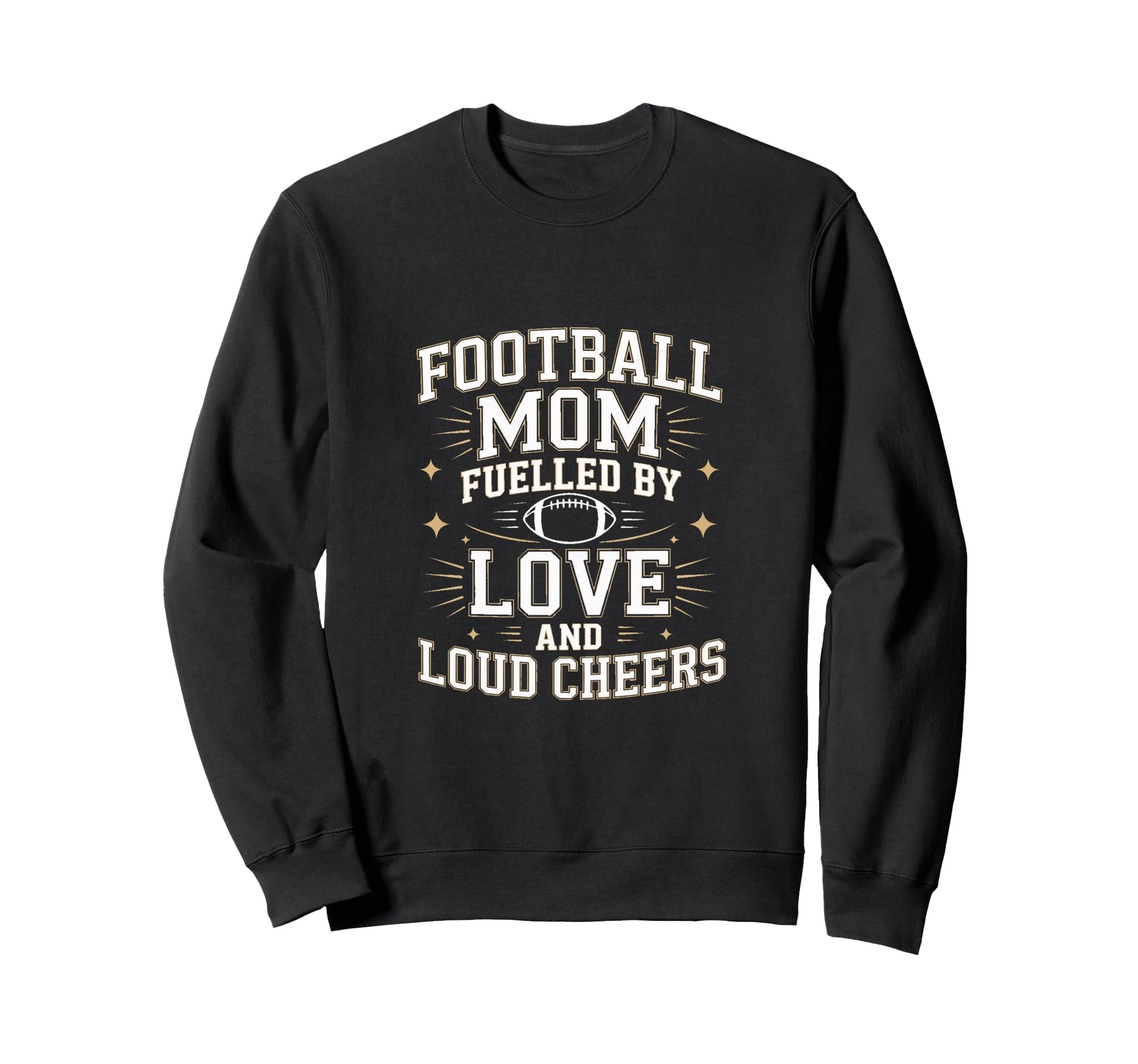 Football Mom Fuelled Love And Loud Sweatshirt - Minimalist Print Men Women - T-Shirt, Sweatshirt, Hoodie