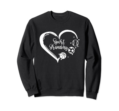 Sport Grandma Baseball Basketball Sweatshirt - Novelty Apparel Men Women - T-Shirt, Sweatshirt, Hoodie