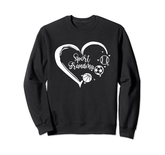 Sport Grandma Baseball Basketball Sweatshirt - Novelty Apparel Men Women - T-Shirt, Sweatshirt, Hoodie