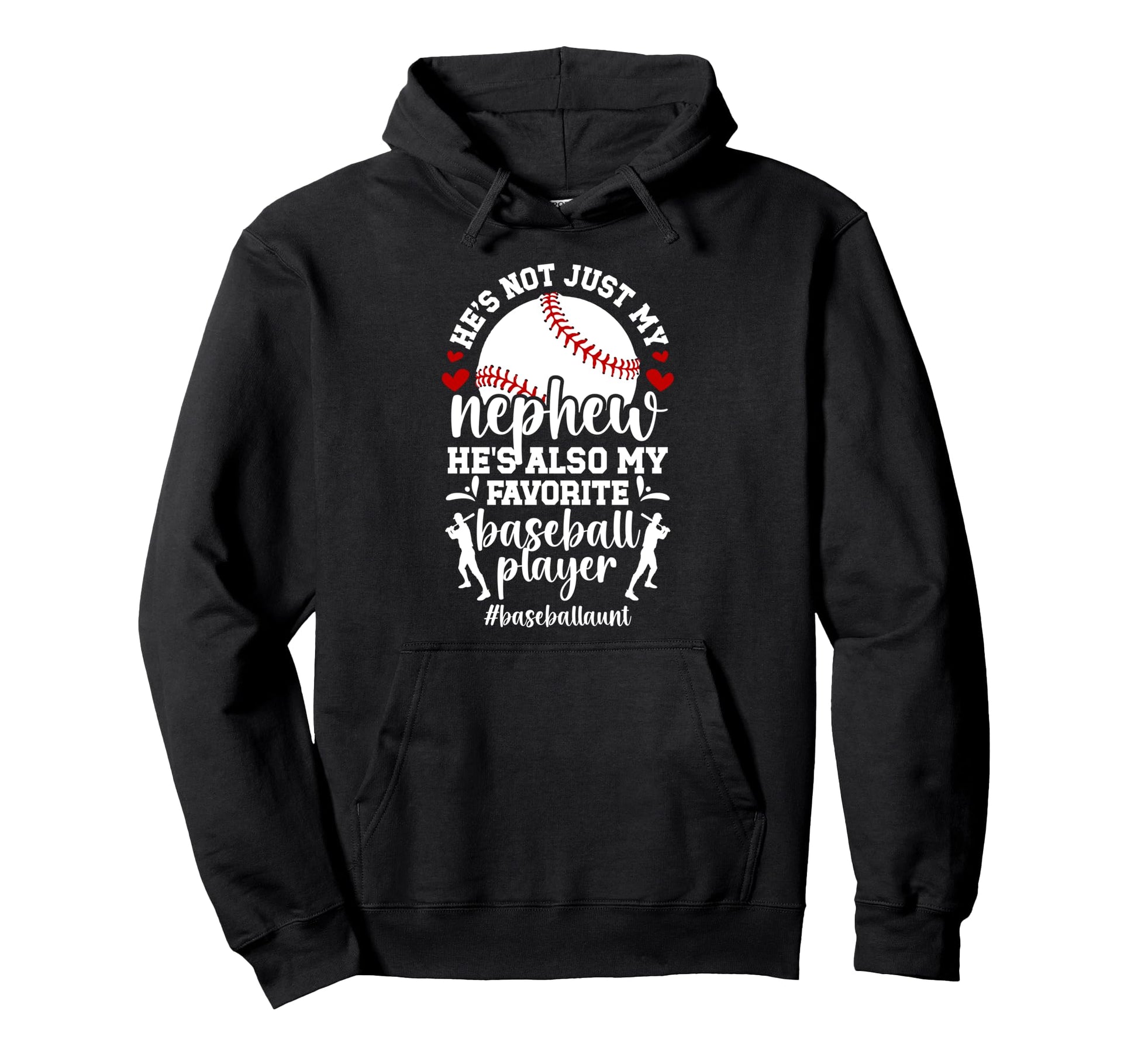 Proud Baseball Aunt Baseball Player Hoodie - Casual Everyday Wear Unisex - T-Shirt, Sweatshirt, Hoodie