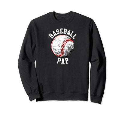 Baseball Pap Grandpa Best Pap Sweatshirt - Streetwear Style Men Women - T-Shirt, Sweatshirt, Hoodie