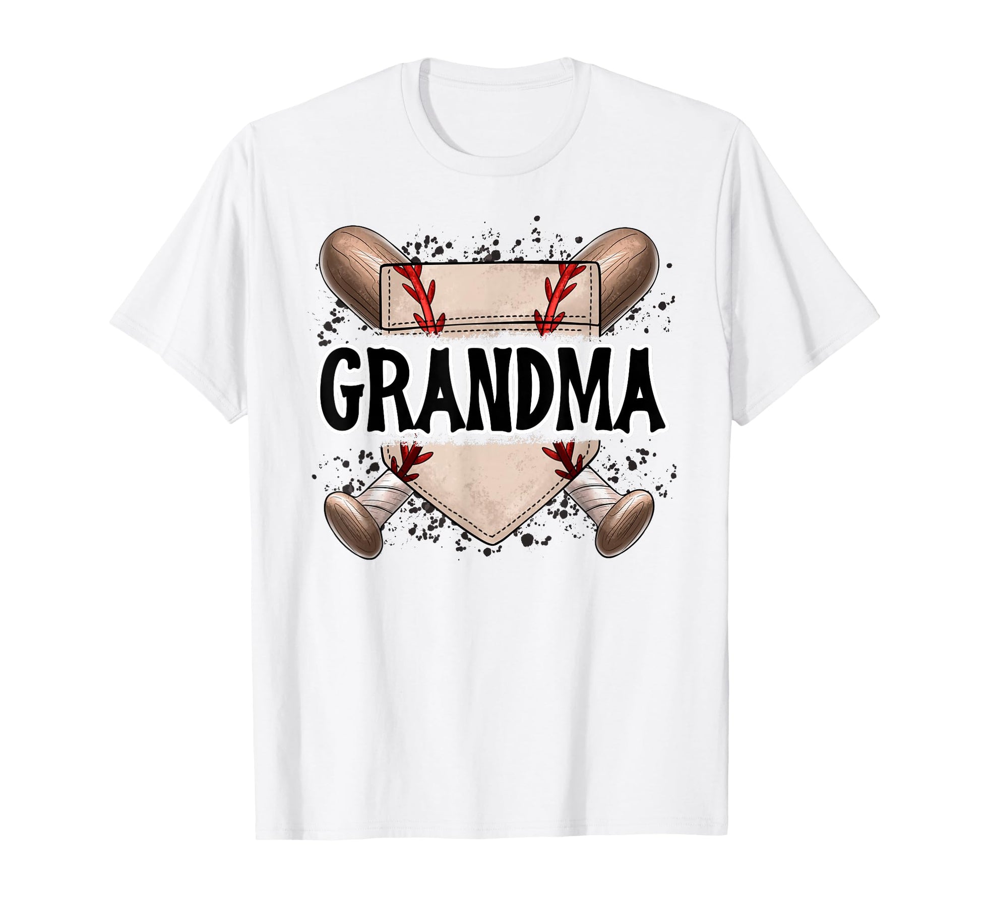 Grandma Baseball Home Plate Nana Mimi T-Shirt - Minimalist Print Unisex - T-Shirt, Sweatshirt, Hoodie