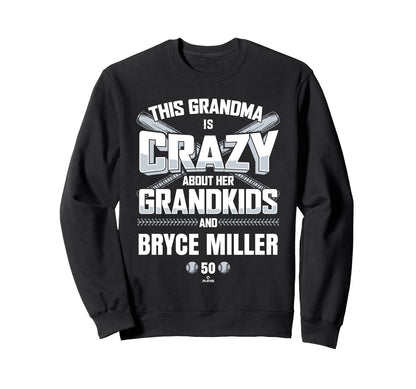 Grandma Crazy Bryce Miller Seattle Sweatshirt - Trendy Graphic Unisex - T-Shirt, Sweatshirt, Hoodie