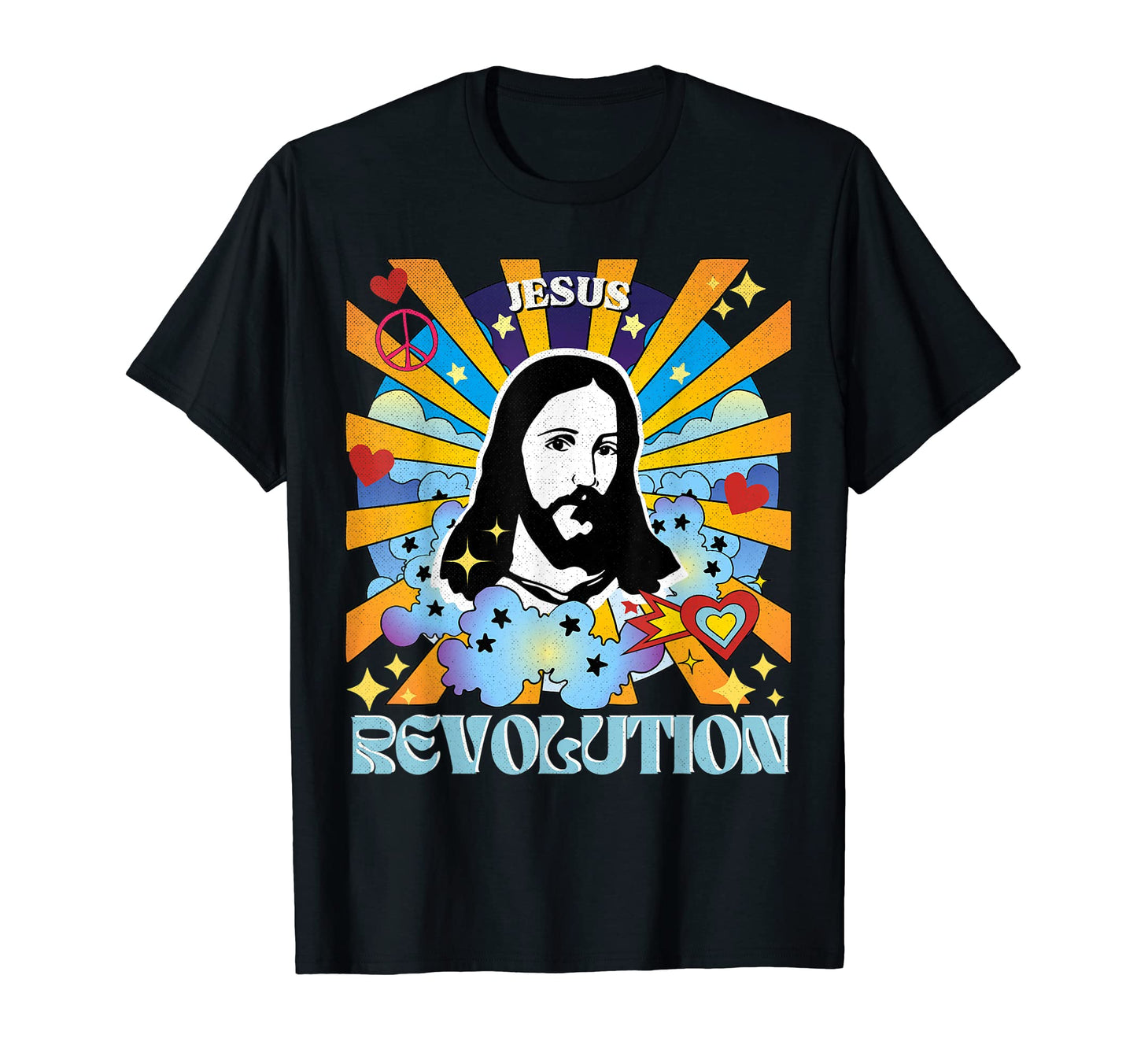Jesus Revolution Groovy Hippie 60S T-Shirt - Aesthetic Graphic for Adults - T-Shirt, Sweatshirt, Hoodie