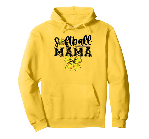 Softball Mama Game Day Vibes Softball Hoodie - Minimalist Print Men Women - T-Shirt, Sweatshirt, Hoodie