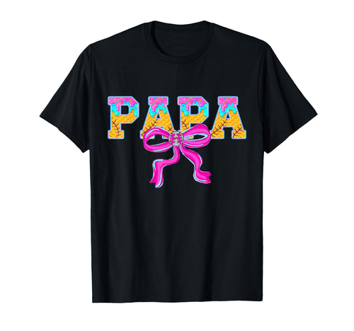 Baseball Papa Ice Cream Drip Game Day T-Shirt - Trendy Graphic Men Women - T-Shirt, Sweatshirt, Hoodie