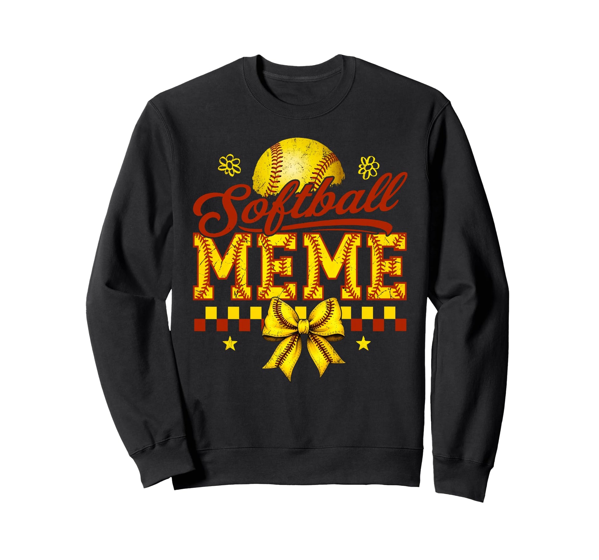 Softball Meme Coquette Bow Mothers Sweatshirt - Streetwear Style Unisex - T-Shirt, Sweatshirt, Hoodie