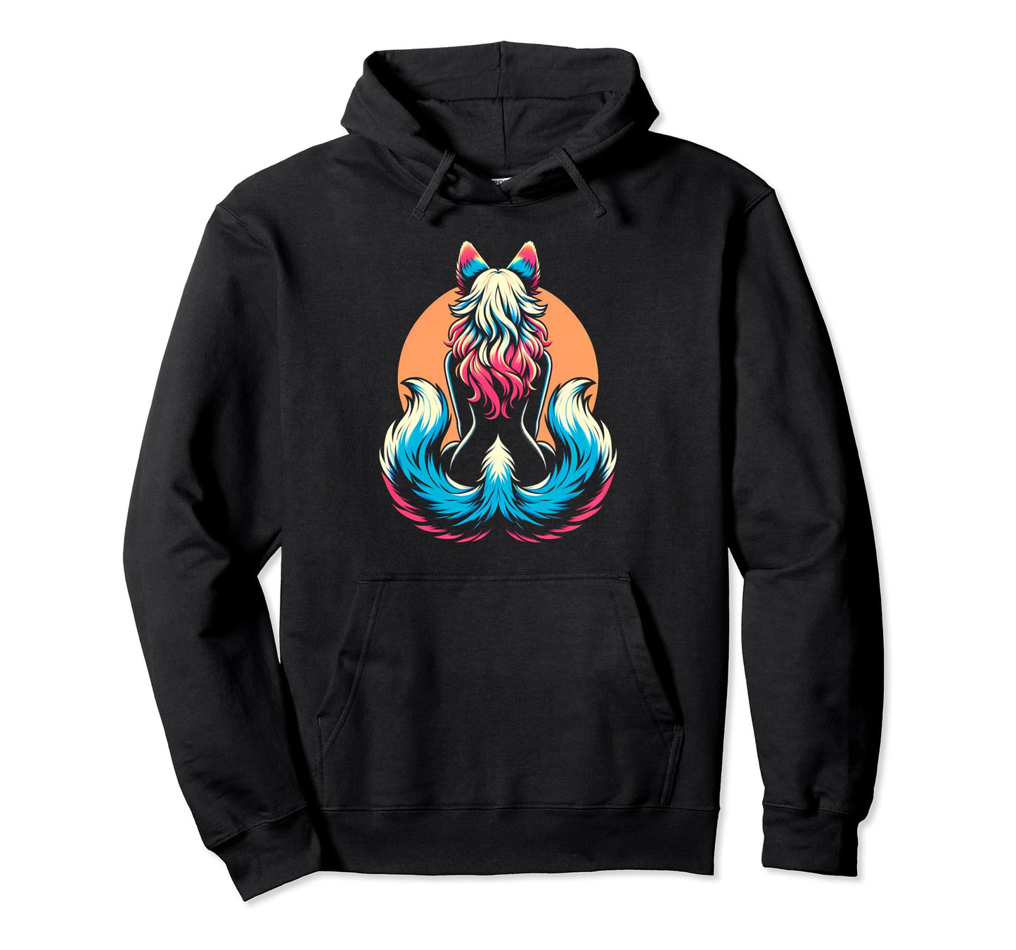Therian Pride Month Furry Wolf Tail Wolf Hoodie - Custom Art Print Unisex - T-Shirt, Sweatshirt, Hoodie