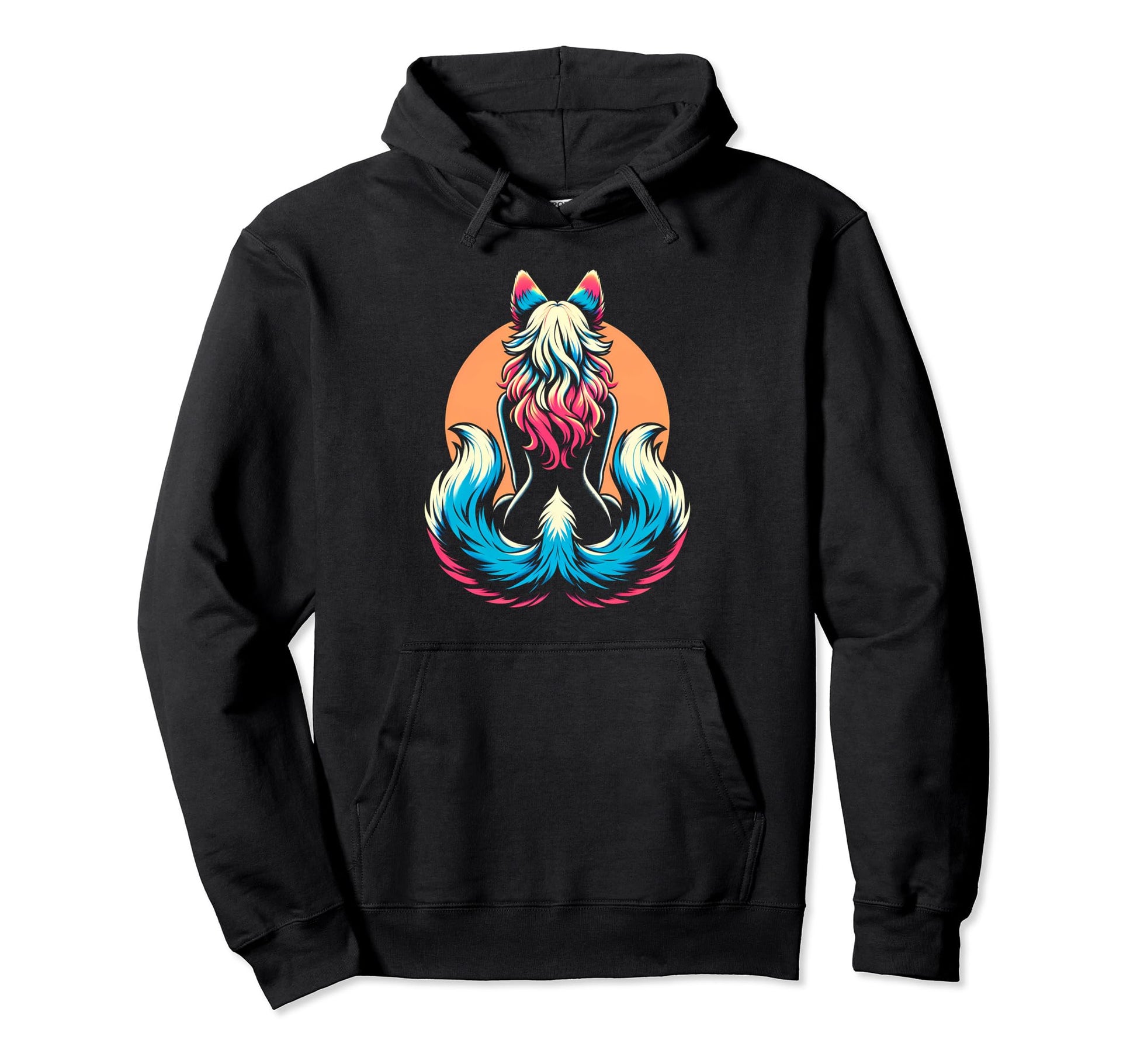 Therian Pride Month Furry Wolf Tail Wolf Hoodie - Custom Art Print Unisex - T-Shirt, Sweatshirt, Hoodie