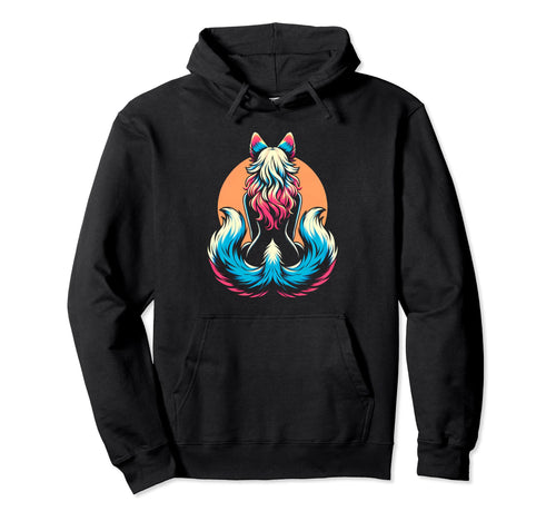 Therian Pride Month Furry Wolf Tail Wolf Hoodie - Custom Art Print Unisex - T-Shirt, Sweatshirt, Hoodie