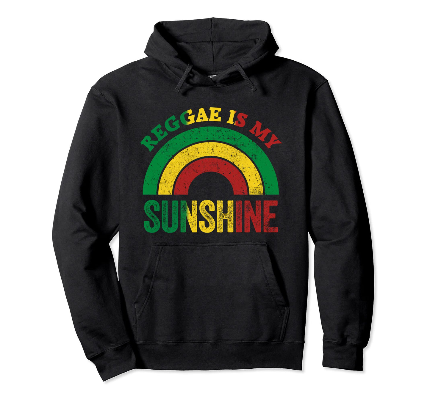 Reggae Is My Sunshine Rainbow Sunshine Hoodie - Custom Art Print Unisex - T-Shirt, Sweatshirt, Hoodie