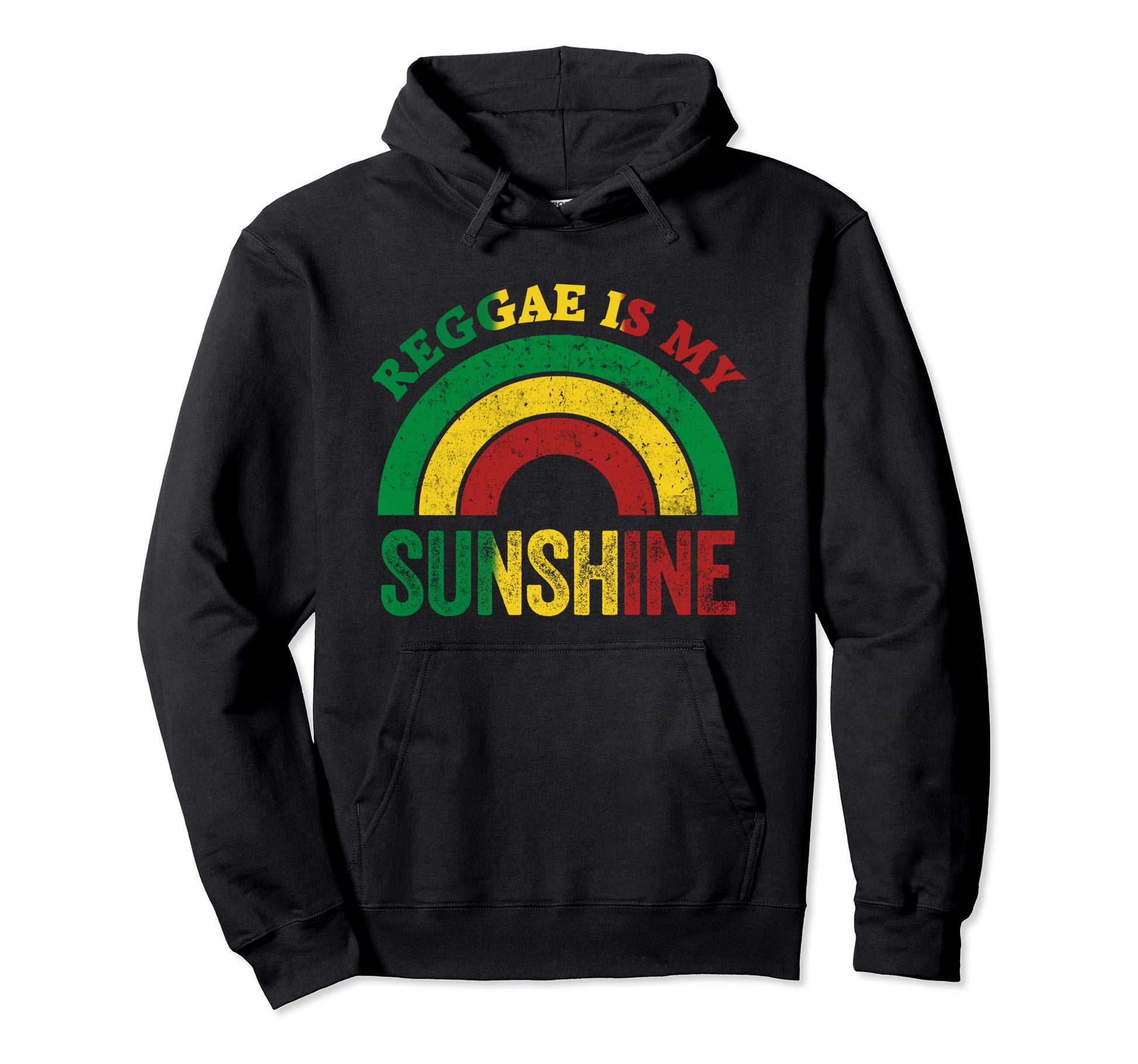 Reggae Is My Sunshine Rainbow Sunshine Hoodie - Custom Art Print Unisex - T-Shirt, Sweatshirt, Hoodie