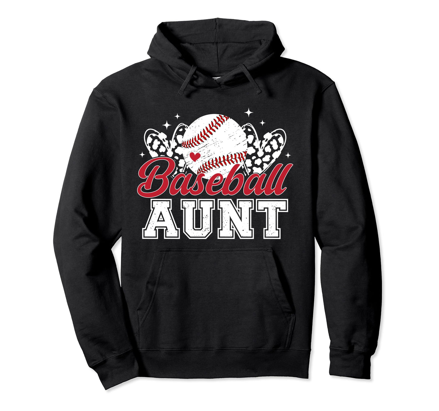 Baseball Aunt Baseball Player Aunt Hoodie - Custom Art Print Men Women - T-Shirt, Sweatshirt, Hoodie