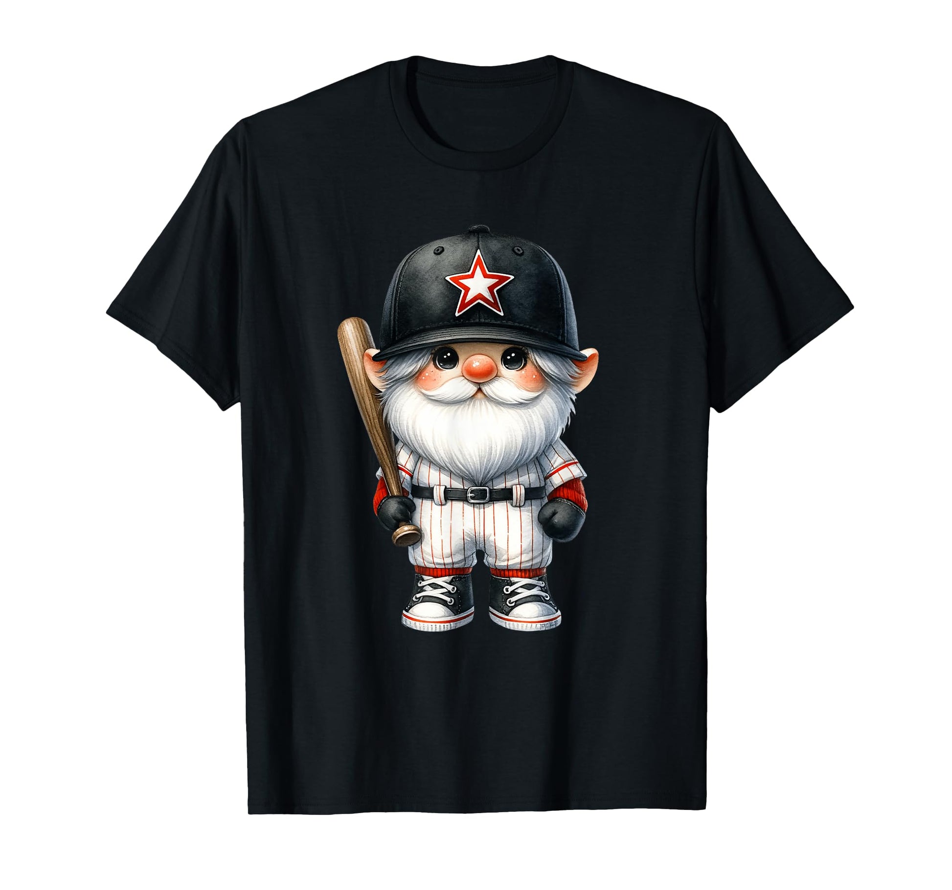 Funny Baseball Gnome Grandpa T-Shirt - Minimalist Print for Adults - T-Shirt, Sweatshirt, Hoodie