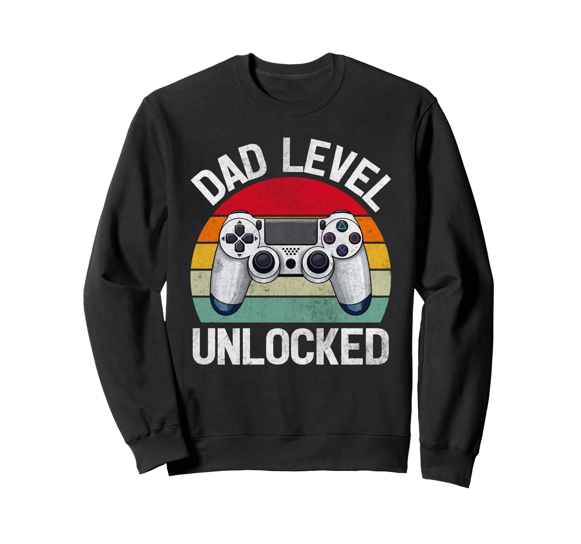 Dad Level Unlocked Leveled Up To Sweatshirt - Graphic Print Men Women - T-Shirt, Sweatshirt, Hoodie