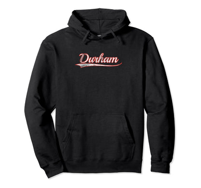 Durham Varsity Distressed Throwback Hoodie - Aesthetic Graphic for Adults - T-Shirt, Sweatshirt, Hoodie