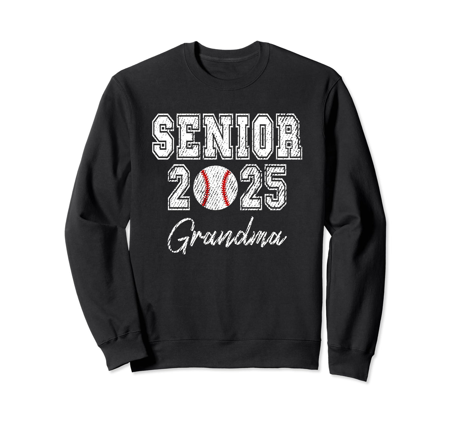Class 2025 Senior Baseball Player Sweatshirt - Streetwear Style for Adults - T-Shirt, Sweatshirt, Hoodie