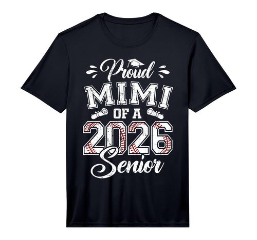 Mens Proud Mimi 2026 Senior Baseball T-Shirt - Minimalist Print Unisex - T-Shirt, Sweatshirt, Hoodie