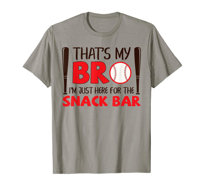 Funny Baseball Brother Thats My Bro T-Shirt - Trendy Graphic Men Women - T-Shirt, Sweatshirt, Hoodie