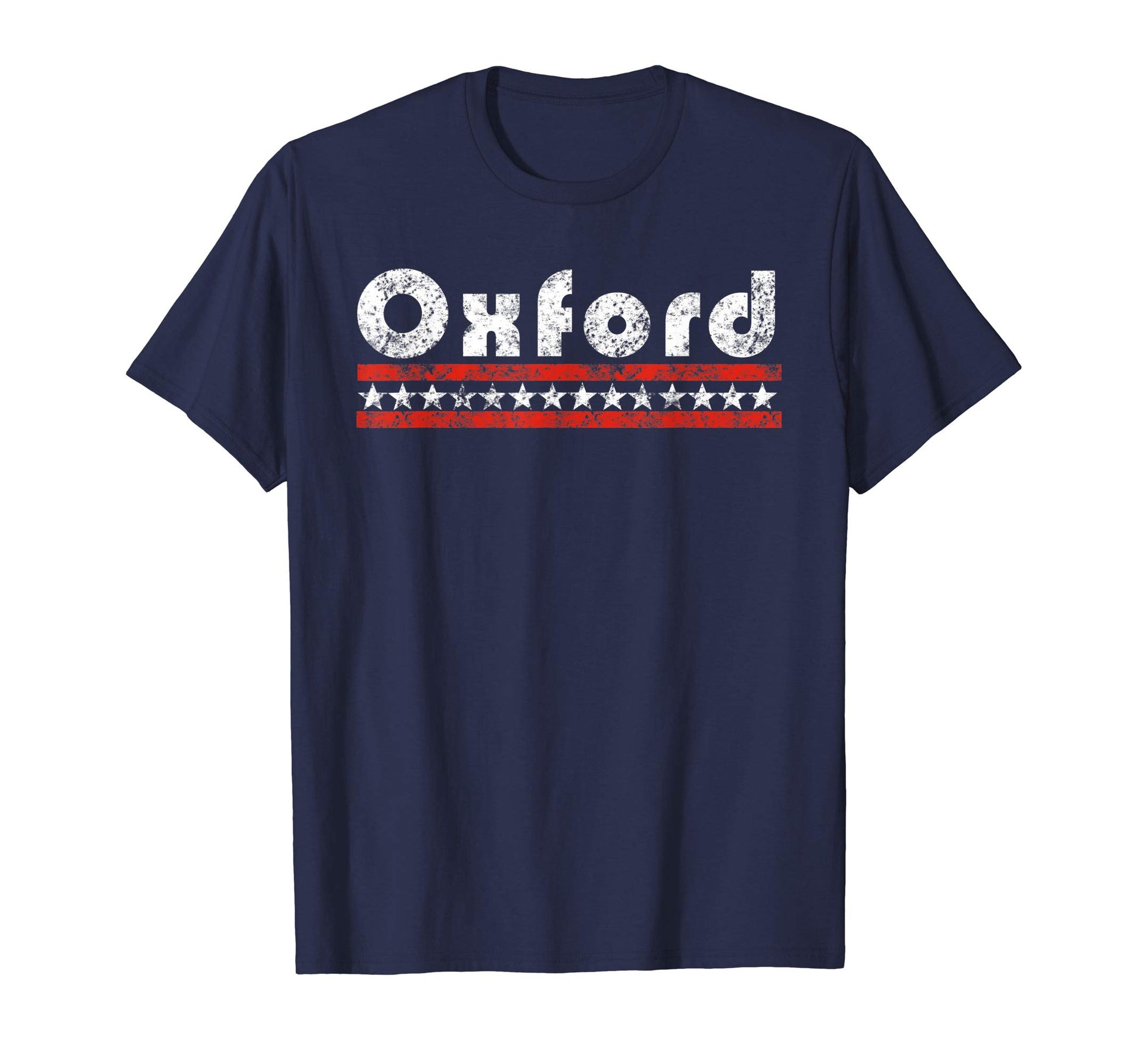 Oxford Mississippi Star Stripe T-Shirt - Fun Novelty Design Men Women - T-Shirt, Sweatshirt, Hoodie