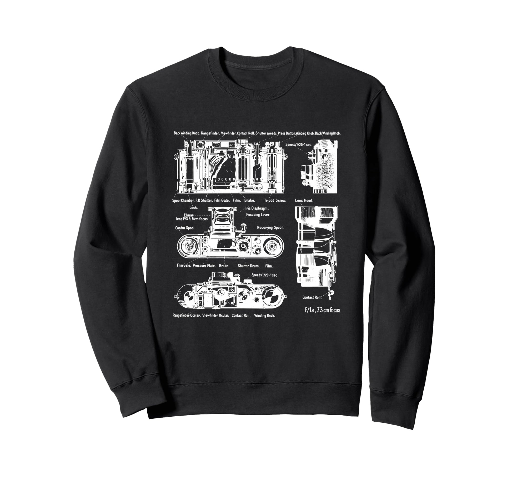 Low Aperture F1 9 Film Camera Sweatshirt - Aesthetic Graphic for Adults - T-Shirt, Sweatshirt, Hoodie