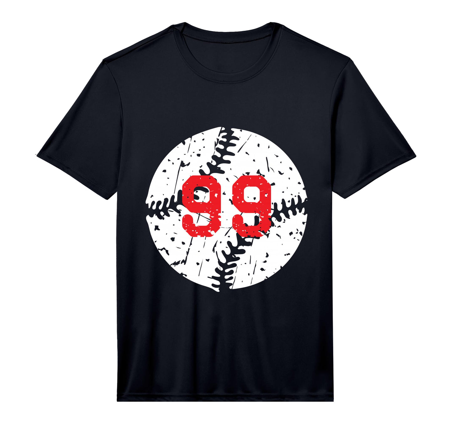 Number 99 Baseball Softball Number 99 T-Shirt - Trendy Graphic for Adults - T-Shirt, Sweatshirt, Hoodie