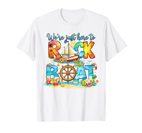Cruise Trip Cruising Family Were Here T-Shirt - Unique Graphic for Adults - T-Shirt, Sweatshirt, Hoodie