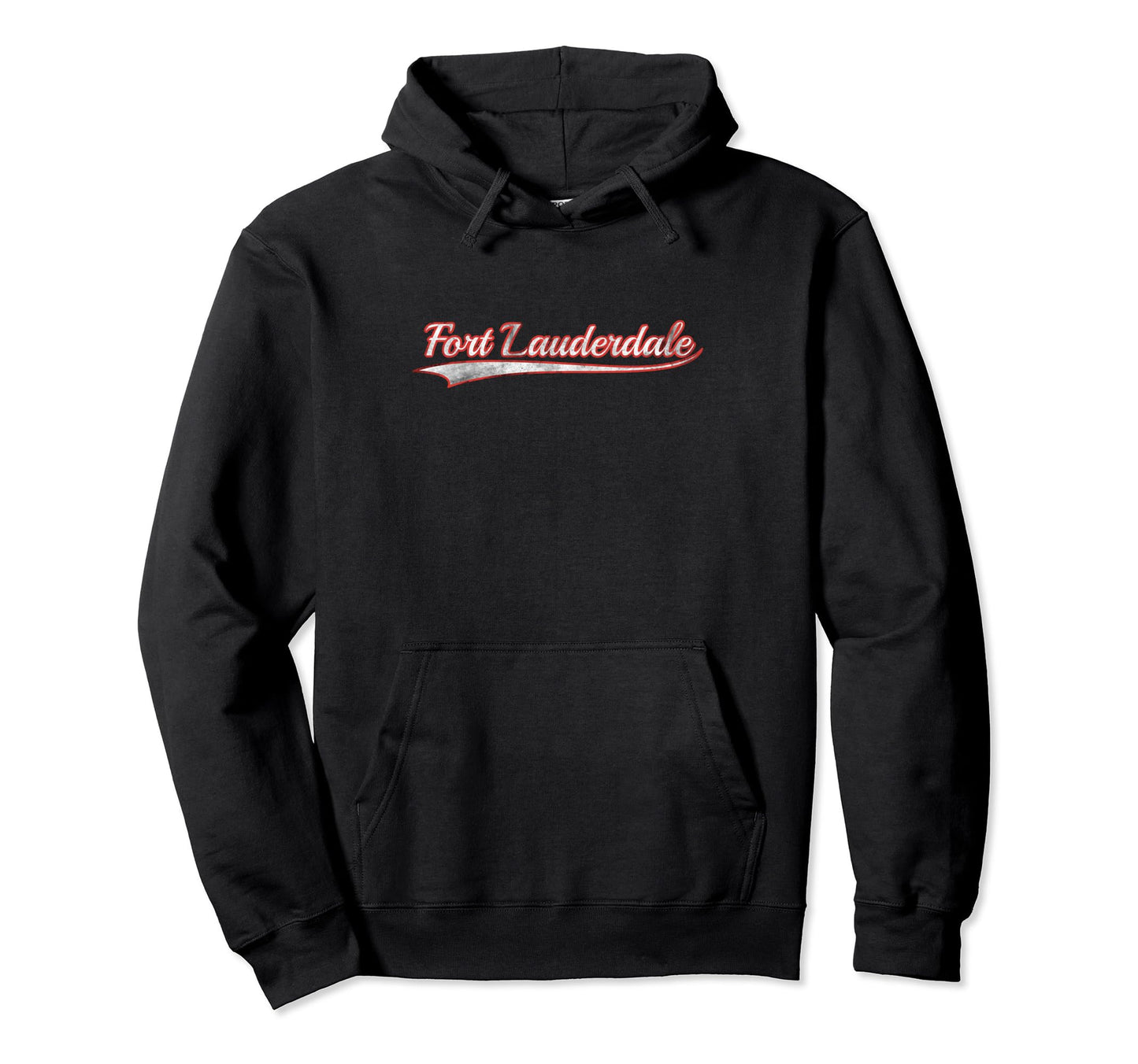 Fort Lauderdale Varsity Distressed Hoodie - Streetwear Style Unisex - T-Shirt, Sweatshirt, Hoodie