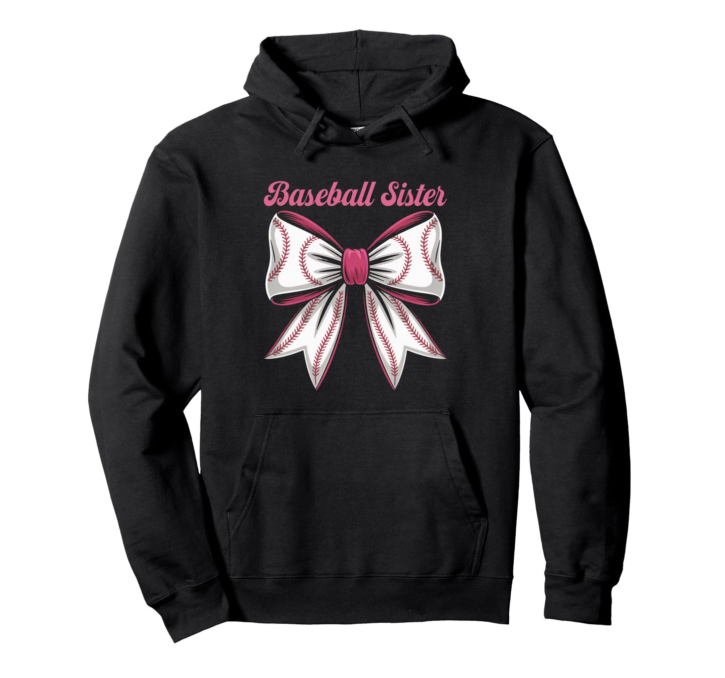 Baseball Sister Coquette Bow Biggest Hoodie - Aesthetic Graphic Men Women - T-Shirt, Sweatshirt, Hoodie