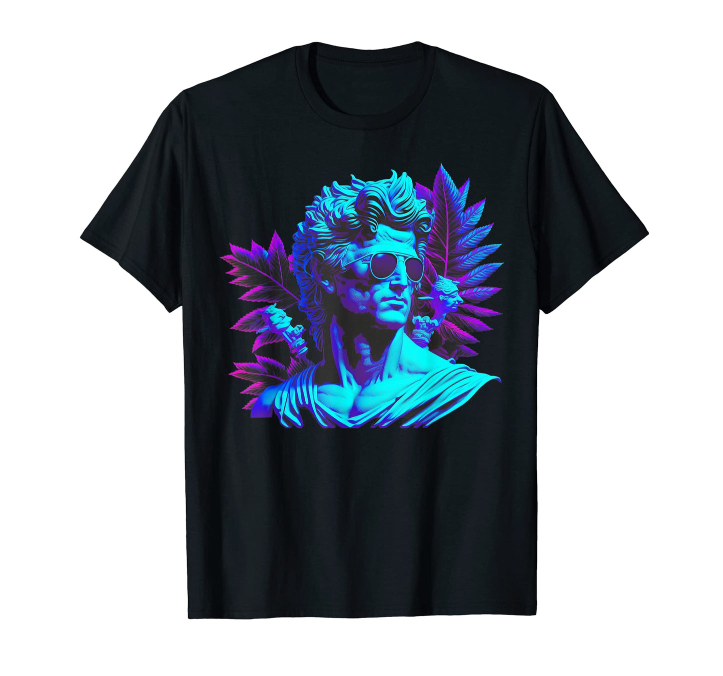 Greek Statue Vaporwave Retrowave T-Shirt - Novelty Apparel Men Women - T-Shirt, Sweatshirt, Hoodie