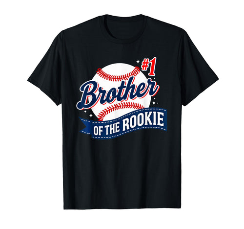 Brother Rookie 1St Birthday Baseball T-Shirt - Casual Everyday Wear Unisex - T-Shirt, Sweatshirt, Hoodie