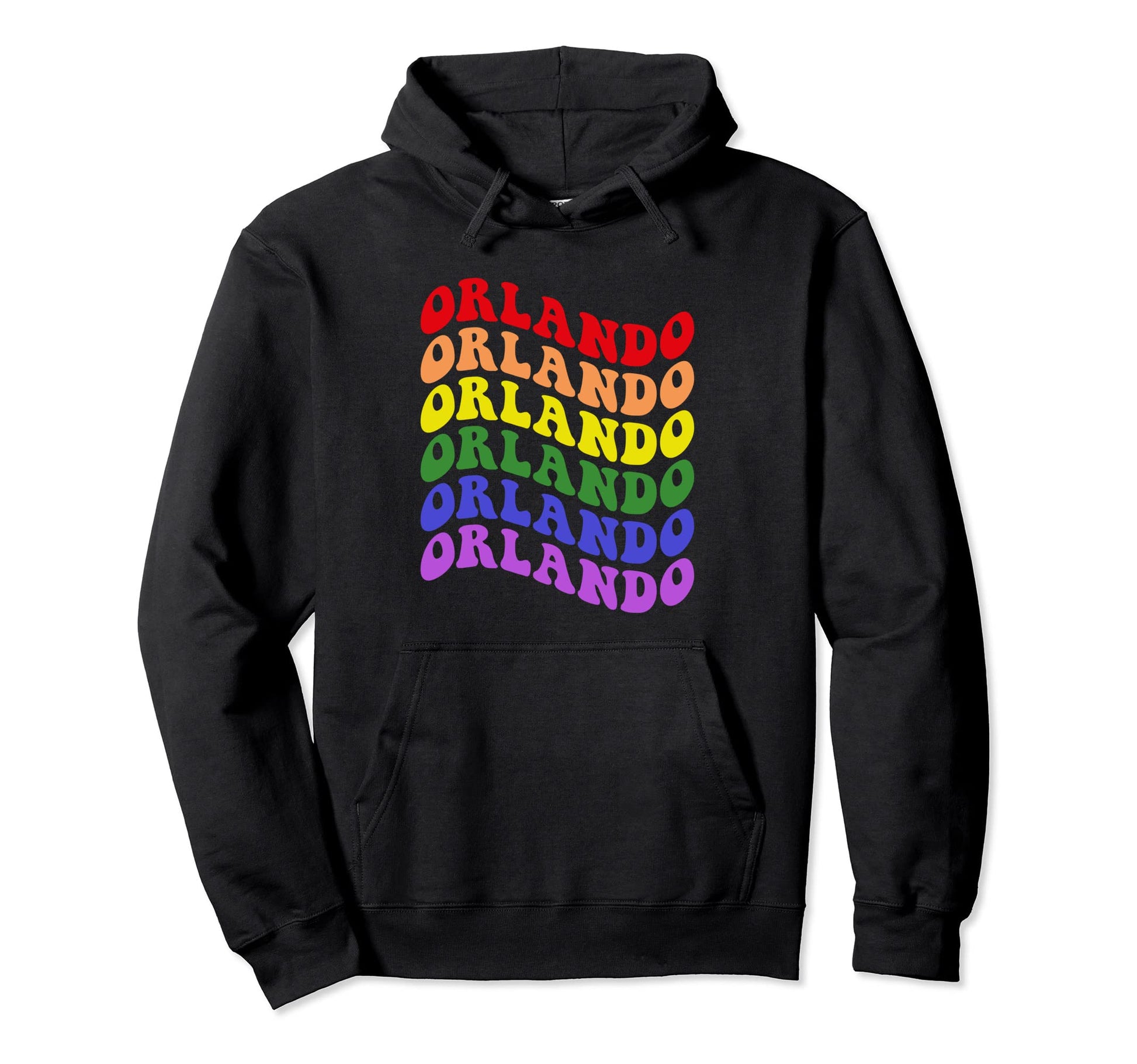 Orlando Gay Pride Rainbow Lgbtq Hoodie - Fun Novelty Design for Adults - T-Shirt, Sweatshirt, Hoodie