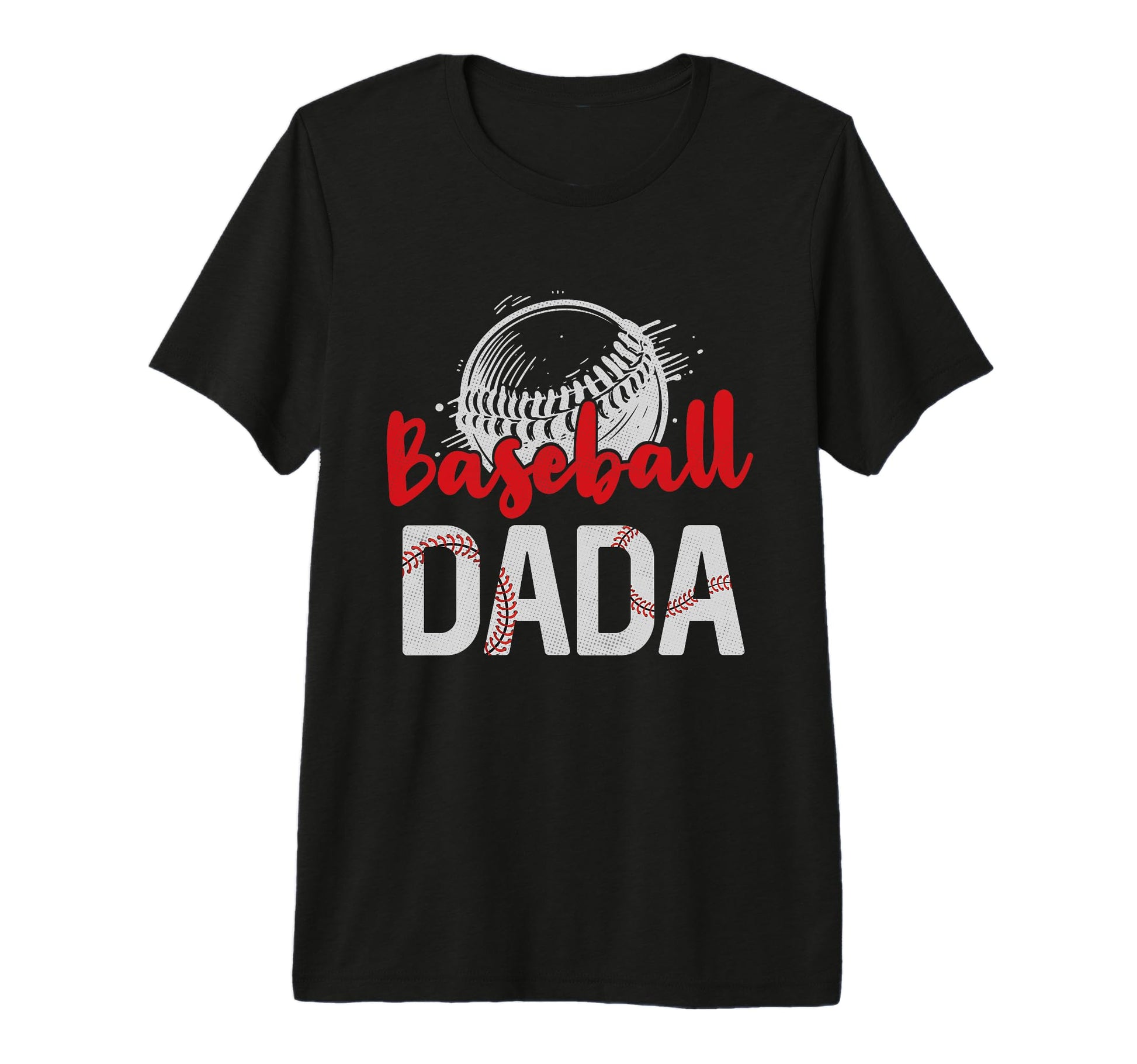 Mens Baseball Dada Fathers Day Dad Grandpa T-Shirt - Graphic Print Unisex - T-Shirt, Sweatshirt, Hoodie