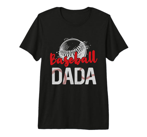 Mens Baseball Dada Fathers Day Dad Grandpa T-Shirt - Graphic Print Unisex - T-Shirt, Sweatshirt, Hoodie