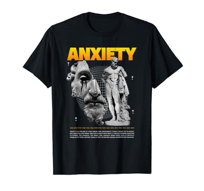 Anxiety Worry Fear Aesthetic T-Shirt - Casual Everyday Wear for Adults - T-Shirt, Sweatshirt, Hoodie