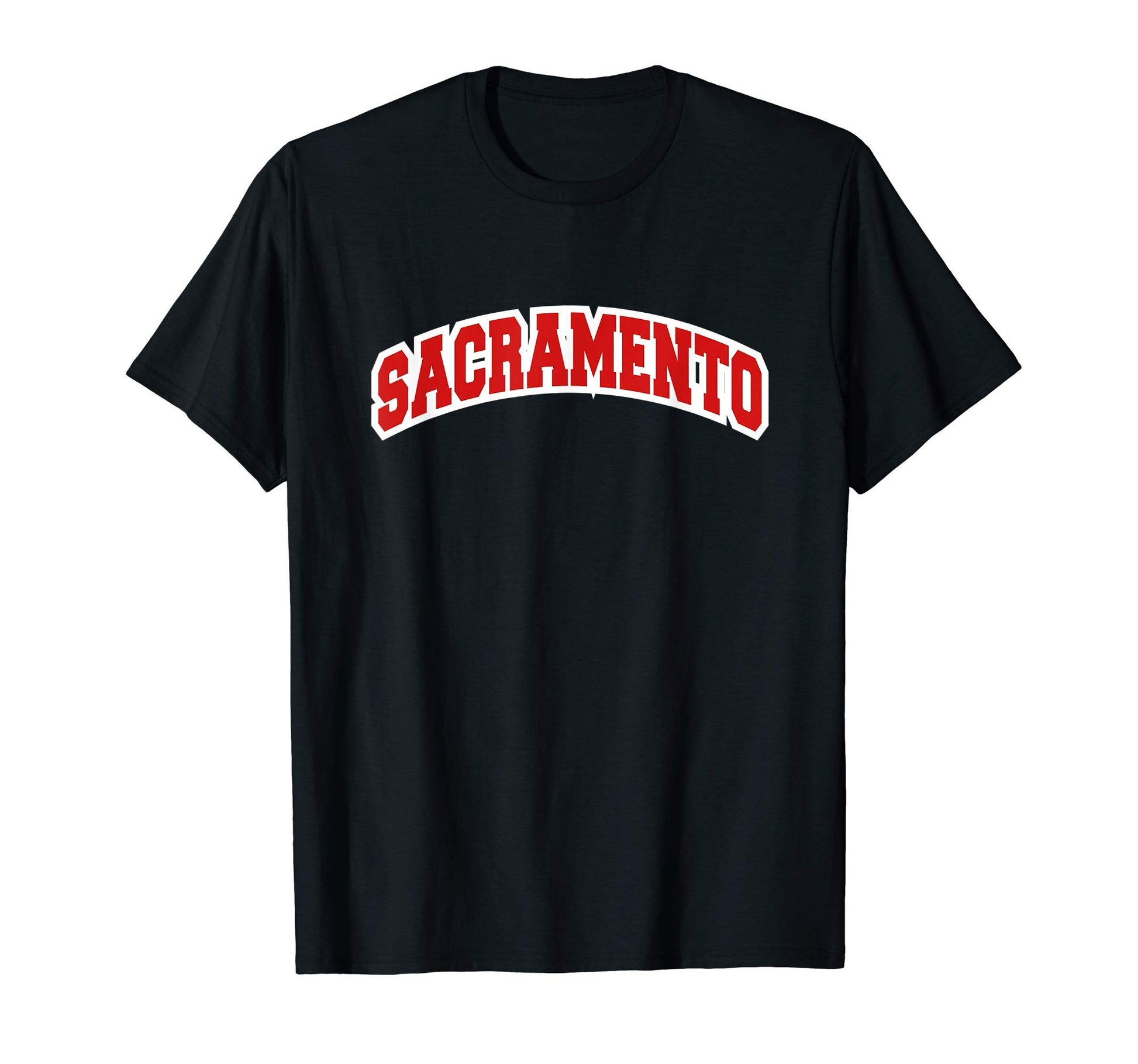 Sacramento California Varsity T-Shirt - Custom Art Print Unisex - T-Shirt, Sweatshirt, Hoodie