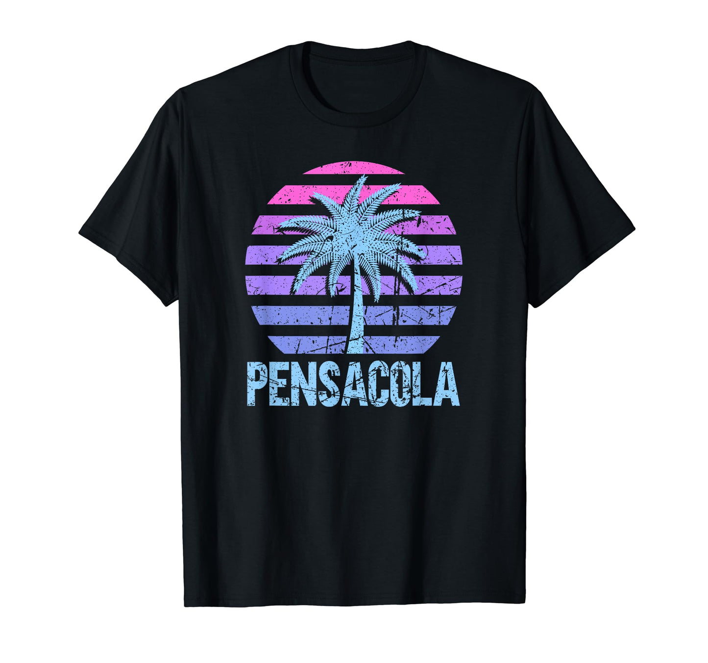 Pensacola Vacation Vaporwave Aesthetic T-Shirt - Custom Art Print Men Women - T-Shirt, Sweatshirt, Hoodie