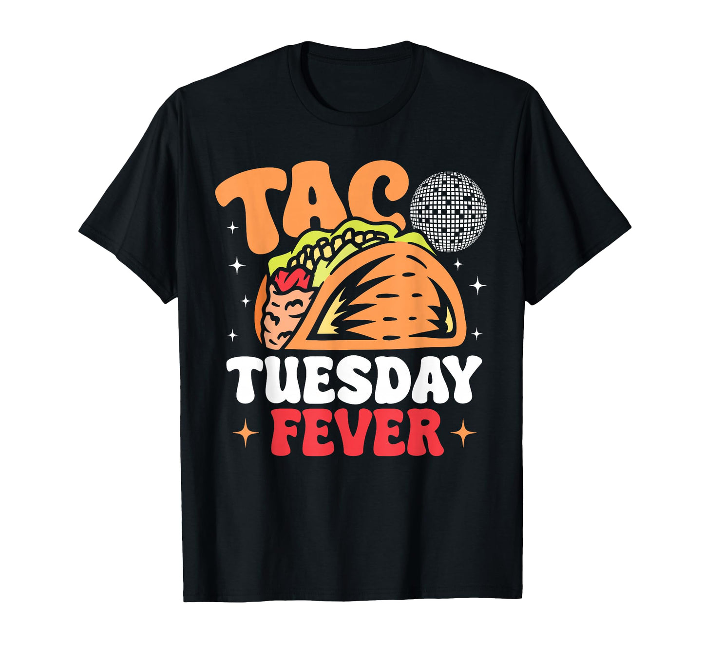 Taco Tuesday Fever Taco 70S Groovy T-Shirt - Unique Graphic for Adults - T-Shirt, Sweatshirt, Hoodie