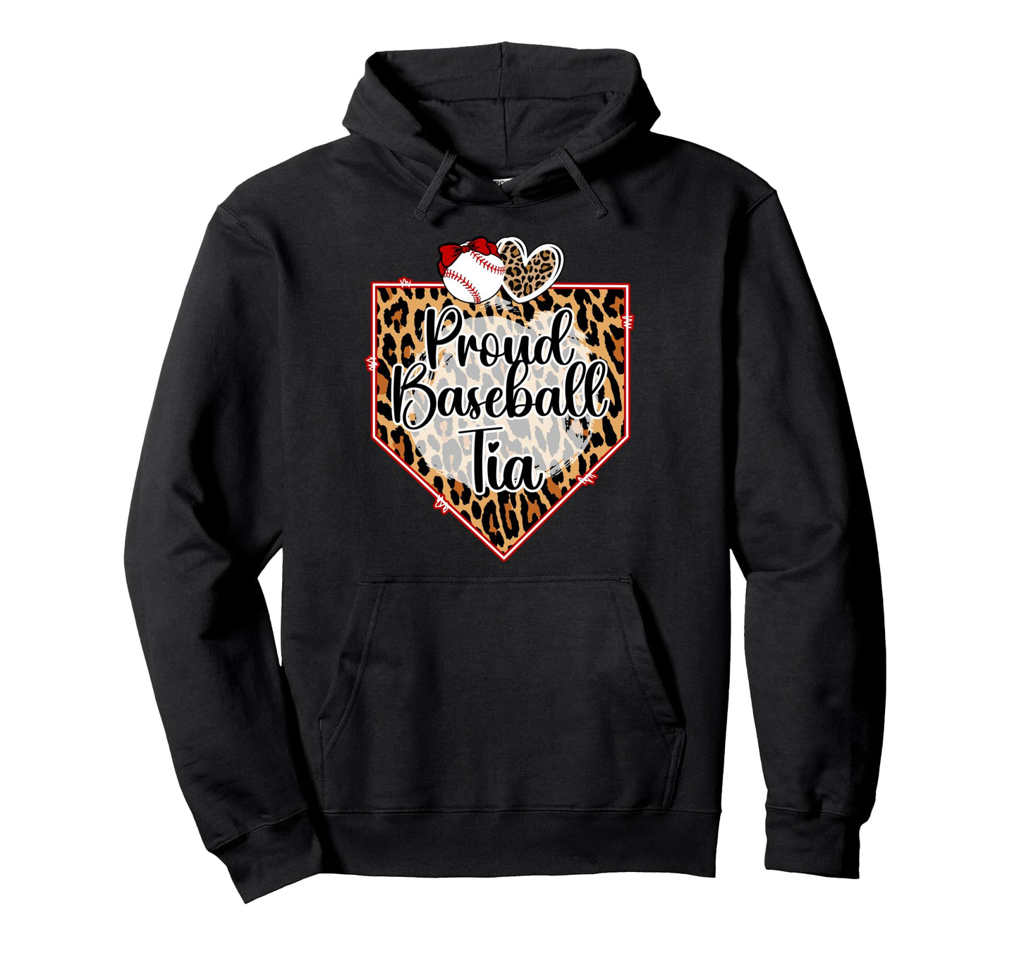 Proud Baseball Tia Baseball Player Hoodie - Casual Everyday Wear Men Women - T-Shirt, Sweatshirt, Hoodie