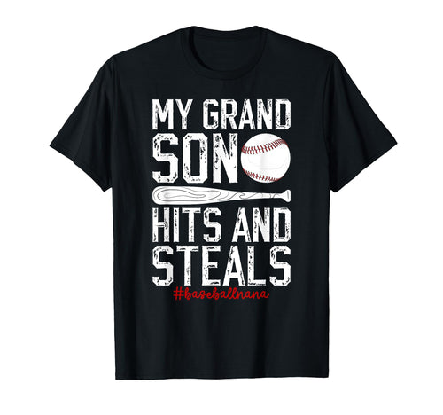 My Grandson Baseball Nana Baseball T-Shirt - Unique Graphic Men Women - T-Shirt, Sweatshirt, Hoodie