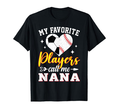 My Favorite Soccer Baseball Players T-Shirt - Fun Novelty Design Unisex - T-Shirt, Sweatshirt, Hoodie