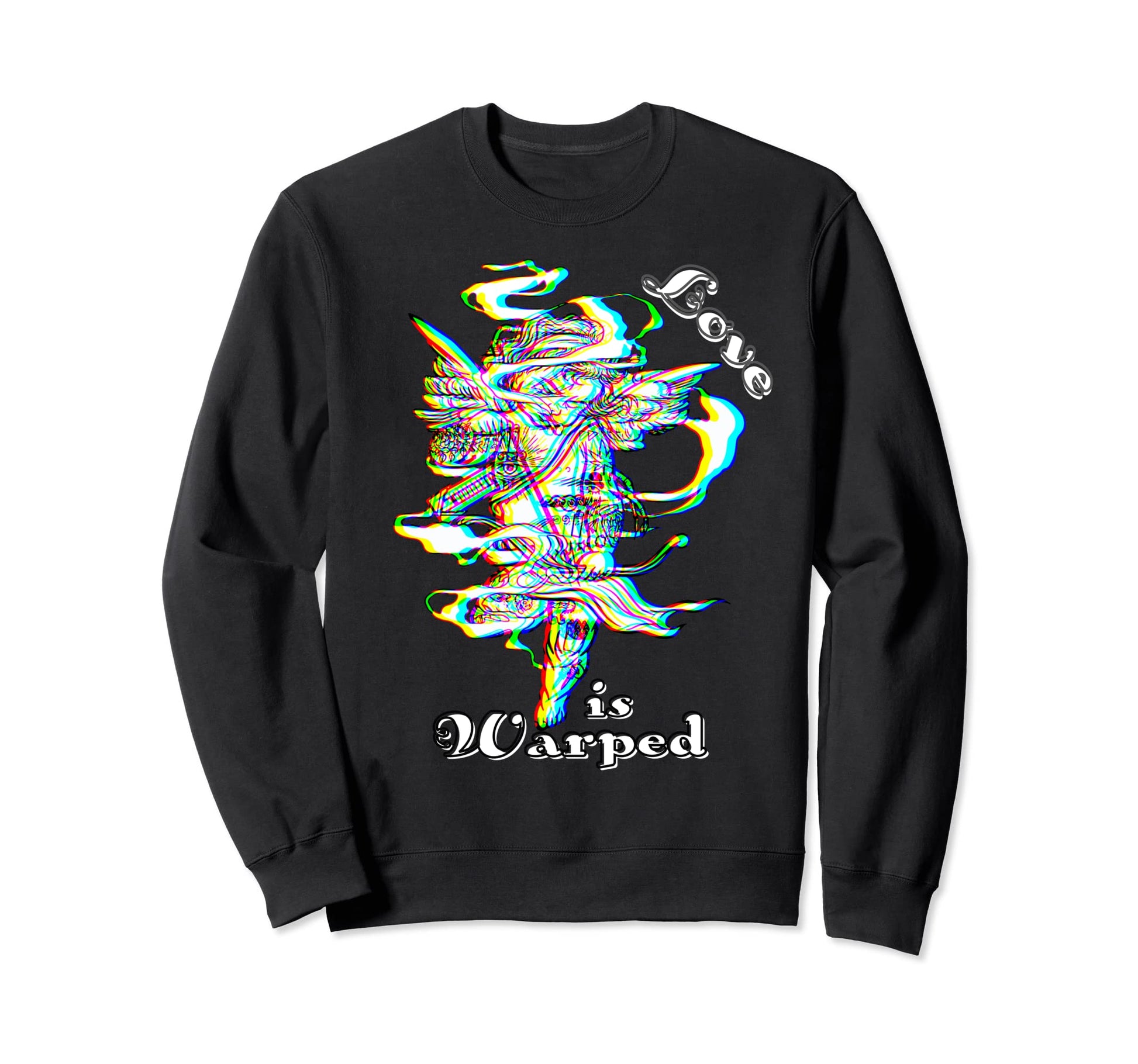 Cupid Love Is Warped Anti Sweatshirt - Casual Everyday Wear for Adults - T-Shirt, Sweatshirt, Hoodie