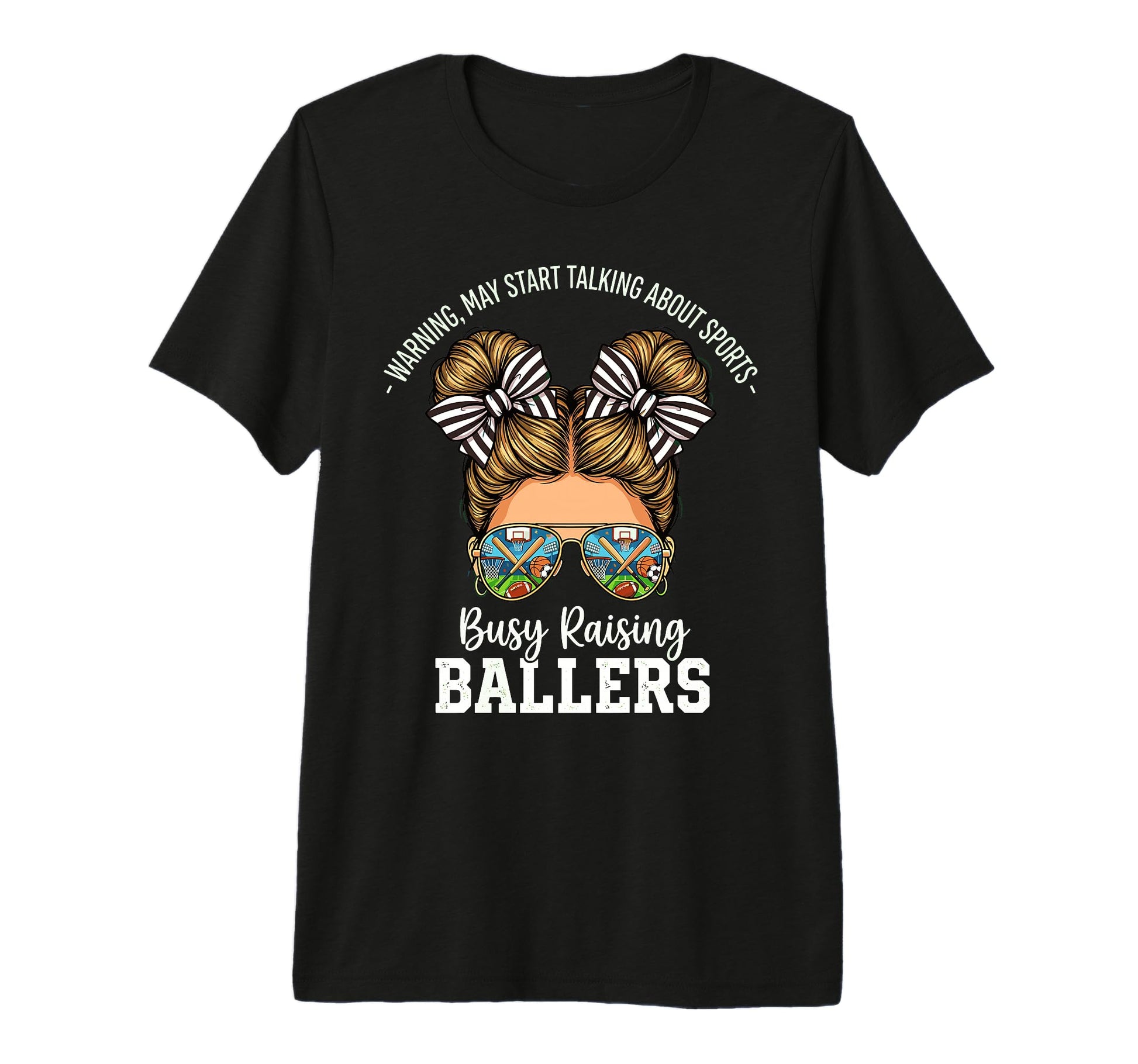 Busy Raising Ballers Warning May Start T-Shirt - Unique Graphic Men Women - T-Shirt, Sweatshirt, Hoodie